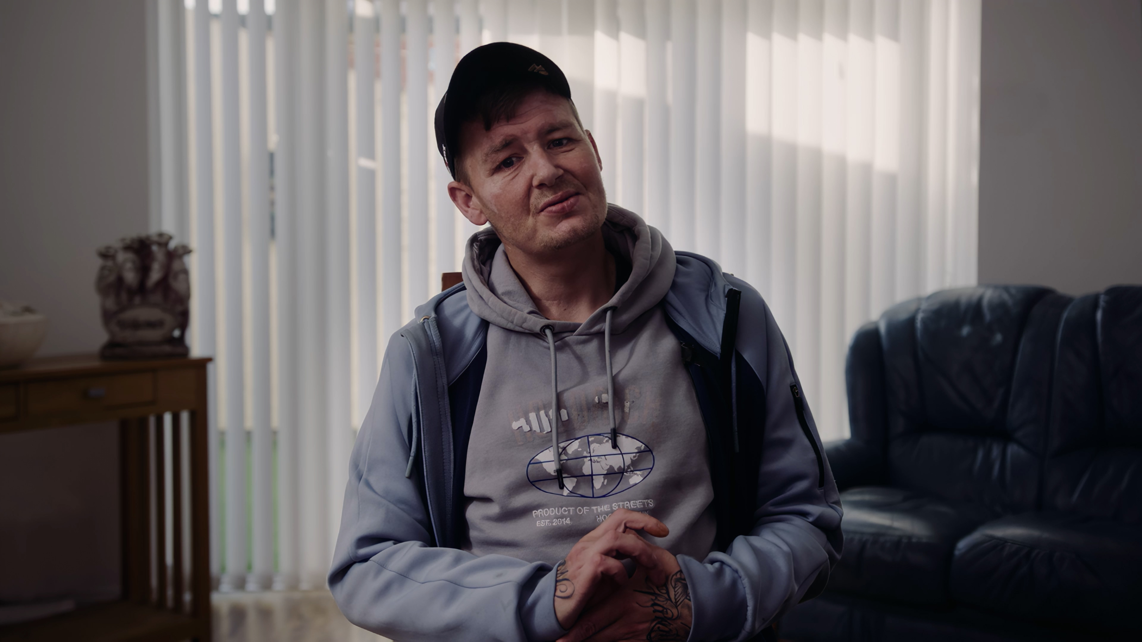 A still frame from an interview taken from a charity fundraising video.