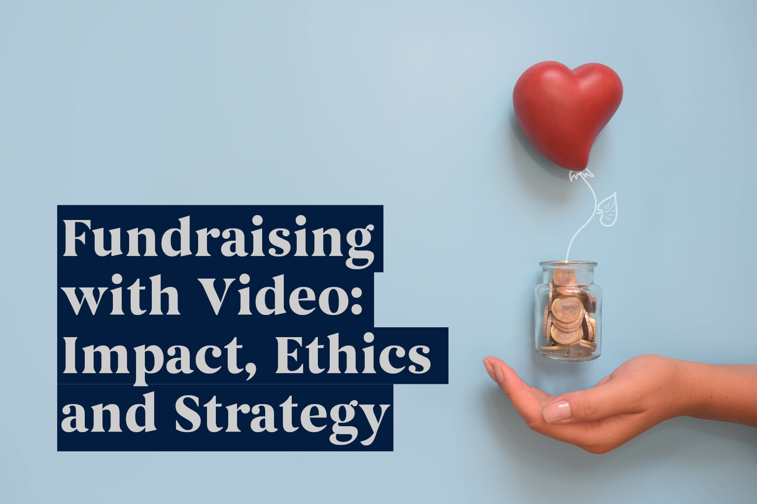 Blog post cover image, charity fundraising.