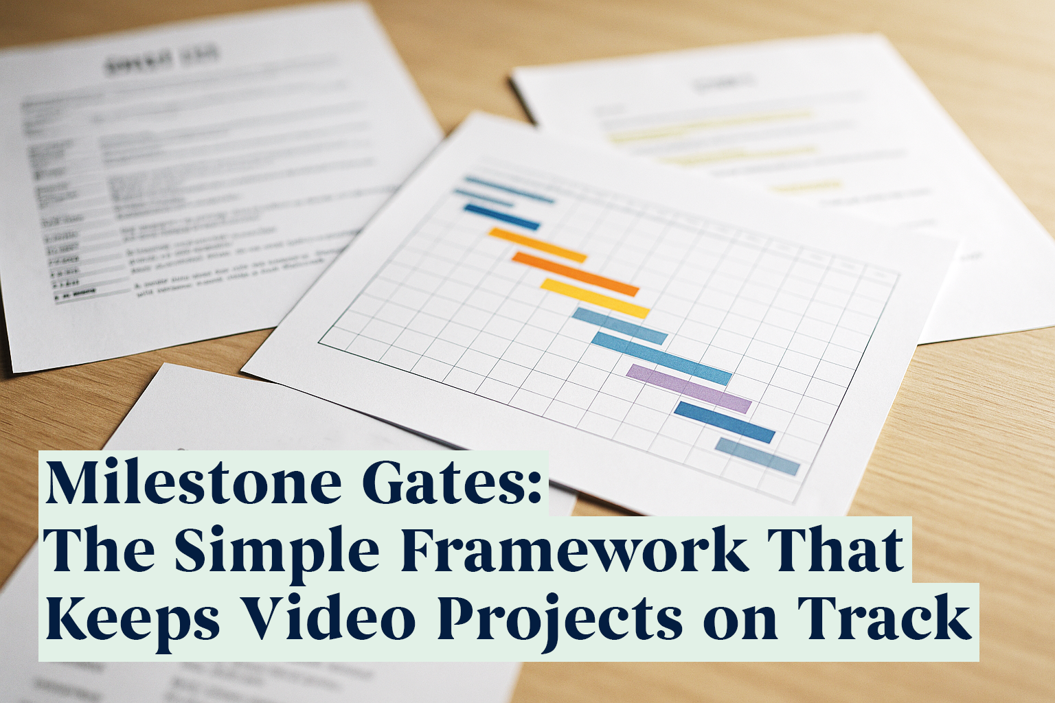 Blog post cover image, milestone gates.